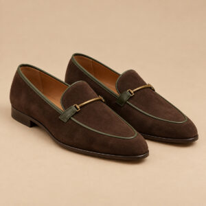 Eliane Espresso Moss Loafer