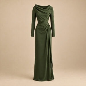 Montavelle Moss Fold Dress