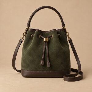 Sera Moss Suede Bucket